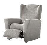 Estoralis Betina Housse de Fauteuil Relax élastique, Tissu, Argent