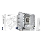 GIGABYTE B860I AORUS Pro Ice Carte mère - Processeurs Intel Core Ultra, VRM 8+1+2+1 Phases, jusqu'à 9200MHz DDR5, 1xPCIe 5.0 + 1xPCIe 4.0 M.2, LAN 2,5 GbE, WiFi 7, Thunderbolt 4