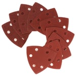 10x SANDING SHEETS Triangle Shape Mouse Discs Palm Sander Detail Paint Sandpaper