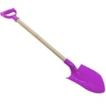 Toyrific Super Spade 78cm Wooden Shaft Digger ~ Plastic spade beach toy, sand toy, garden spade (Purple)