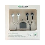 WISEPRIMATE Twin Headphone Set with included Headphone splitter