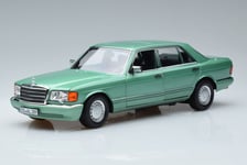 183469 Mercedes 560 SEL W126 Light Green Norev 1/18