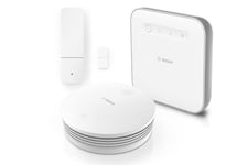 Bosch Smart Home - Kit de démarrage Protection anti-effraction, commande par l’app, compatible avec Apple HomeKit, Amazon Alexa et l’Assistant Google - édition Amazon