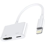 Apple Lightning Adaptateur Av numérique Apple Mfi Certifié Lightning Vers Hdmi  Adaptateur Hdmi Connecteur de câble 1080p Sync Screen To Tv / hdtv /  moniteur / projecteur C