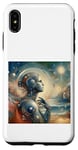 Coque pour iPhone XS Max Leonardo Da Vinci Robot Femme