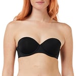 Calvin Klein Women Strapless Bra Push-up, Black (Black), 32E