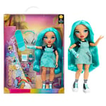 Rainbow High Poupée Mannequin - Blu Brooks - Poupée Bleue dans Une Tenue à la Mode - Poupée Portant Un Plâtre avec + de 10 Accessoires de Jeu Colorés - pour Enfants de 4 à 12 Ans et Collectionneurs