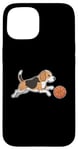 Coque pour iPhone 15 Beagle jouant au basket-ball Beagles Chien