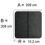 Spalock 208 x 208 R=15,2 cm Grått för Caldera, Hydropool, Artesian med fler