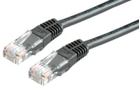 VALUE Cordon LAN Cat 6 | Câble réseau UTP Ethernet avec connecteur RJ45 | noir 7 m