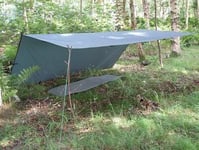 Tarp 3x3 - Coyote Brown - Lightweight and 100% Waterproof Tarp