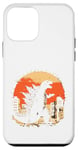 Coque pour iPhone 12 mini Kaiju Monster japonais cool et drôle rétro vintage