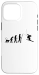 Coque pour iPhone 16 Pro Max Skieur Evolution Passionné de ski