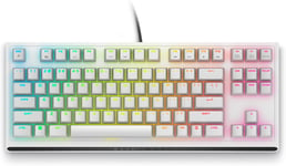 AW420K - AW420K Clavier Gaming sans Pavé Numérique Format Compact, Switches CHERRY MX Red, USB, Anti-Ghosting, N-Key Rollover, Rétroéclairage AlienFX RGB,Clavier Azerty-Lunar Light