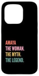 Coque pour iPhone 15 Pro Funny First Name Design Woman Myth Legend - Amaya