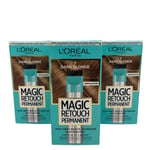 3x L'Oreal Paris Magic Retouch PERMANENT Root Concealer Hair dye DARK BLONDE no7