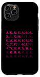 Coque pour iPhone 11 Pro Lettres cyrilliques de l'alphabet russe bukwiza russkaja futbolka