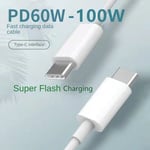 2pakkaus 201.17cm PD Pikalaataus USB CtoC Kaapeli Iphone 15 Xiaomi Huawei OPPO PC Pelikuuloke Ipod Ipad Kaapeli Tarvike