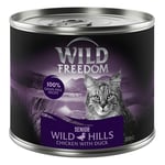 5 + 1 på köpet! Wild Freedom 6 x 200 g - SENIOR Wild Hills - anka & kyckling