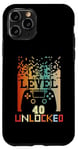 iPhone 11 Pro Funny 40th Gamer Birthday Man Level 40 Unlocked Cool Men Case