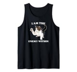 Cute Cat I Am The Enemy Within Kamala Harris Tank Top