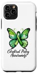 Coque pour iPhone 11 Pro Green Butterfly CP, sensibilisation à la paralysie cérébrale