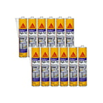 Lot de 12 mastic-colle à prise rapide Sika Sika flex High Tack - Blanc - 300ml