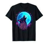 Wolf Howling At The Moon Wildlife Wolves Lovers Men Wolves T-Shirt