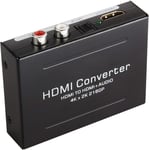 Extracteur Hdmi Audio 4K X 2K, Convertisseur Hdmi Vers Hdmi Vidéo Extractor Audio Spdif/Optique L/R Stéréo 3D Pour Ps3 Box Hd Dvd Ps4 Sky Hd Blu-Ray Home Ciném