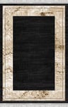 Bonamaison Tapis de Sol en Imprimé Numérique et Résistant pour Chambre Salon Bureau, Dot Base sans Éponge, Tapis Punto, Tapis de Décoration, Moderne Décor, Tapis et Carpettes, Dimension: 120x180 Cm