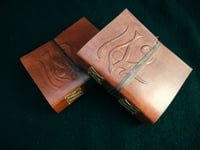 EYE of HORUS Handmade Leather Journal Diary - Pagan Wicca Book of Shadows