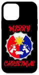 Coque pour iPhone 12 mini Pinoy Drapeau philippin philippin soleil Noël ange crèche