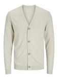 Jack & J S Jjeemil Knit Button Cardigan Noos Beige