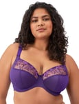 Elomi Charley Underwired Plunge Bra Underwired Supportive Bras 4380 Purple Iris