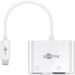 Goobay USB -C Multiport Adapter HDMI+VGA - utvider USB -C -enhet til en HDMI - og en VGA -port -