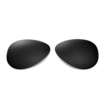 Walleva Black Polarized Lenses For Ray-Ban Aviator Large Metal RB3025 62mm