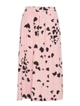 Selected Femme Slfloretta Mw Midi Skirt B Knälång Kjol Rosa [Color: BRIDAL ROSE ][Sex: Women ][Sizes: 34,36,38,40 ]