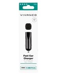 Vivanco 2xUSB Car Charger 3.4A (2.4A+1A) Black