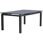 Table De Jardin Rectangulaire Extensible - Gris Anthracite - Aluminium - 10 Personnes - 180/240 X 100 Cm - Miami - Dcb Garden