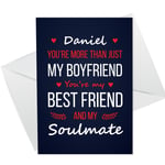 Personalised Valentines Anniversary Card For Boyfriend Soulmate Best Friend Card