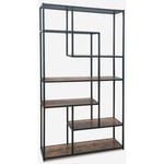 Ahd Amazing Home Design - Etagère murale en fer et bois design industriel 100x30x180h Fravit