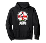 England Flag Football Player England 2024 Football Pullover Hoodie