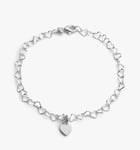 Tales From The Earth - Little Girl's Heart Link Bracelet, Silver