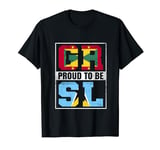 Proud St Lucian Grenadian Mix St Lucia and Grenada Heritage T-Shirt