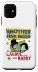 iPhone 11 Laurel & Hardy Another Fine Mess Retro Stars Poster Art Case