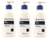 3 x Aveeno Skin Relief Shea Butter Lotion 300ml