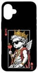 Coque pour iPhone 16 Plus Cupid Valentine King Of Hearts Card Poker Player