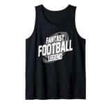 I Am A Fantasy Football Legend Retro Fantasy Football Tank Top