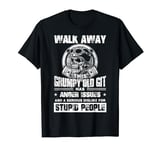 Biker Skull Walk Away Grumpy Old Git Motorcycle Men Women T-Shirt