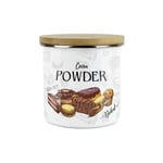 Cocoa Powder Storage Canister - Airtight Bakery Ingredients Enamel Jar